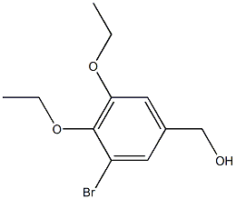 (3-BROMO-4,5-DIETHOXYPHENYL)METHANOL Struktur