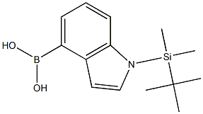 1-(TERT-BUTYLDIMETHYLSILYL)-1H-INDOL-4-YLBORONIC ACID Struktur