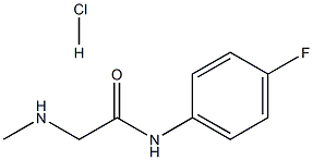 N-(4-FLUOROPHENYL)-2-(METHYLAMINO)ACETAMIDE HYDROCHLORIDE Struktur