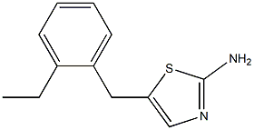 5-(2-ETHYLBENZYL)-1,3-THIAZOL-2-AMINE Struktur