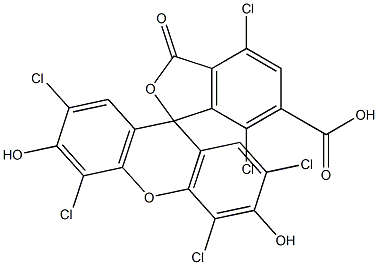 6-CARBOXY-2',4,4',5',7,7'-HEXACHLOROFLUORESCEIN Struktur