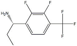 (1S)-1-[2,3-DIFLUORO-4-(TRIFLUOROMETHYL)PHENYL]PROPYLAMINE Struktur