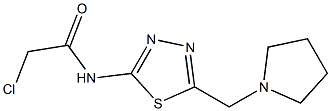 2-CHLORO-N-[5-(PYRROLIDIN-1-YLMETHYL)-1,3,4-THIADIAZOL-2-YL]ACETAMIDE Struktur