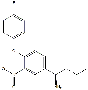 (1R)-1-[4-(4-FLUOROPHENOXY)-3-NITROPHENYL]BUTYLAMINE Struktur