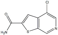 4-CHLOROTHIENO[2,3-C]PYRIDINE-2-CARBOXAMIDE Struktur