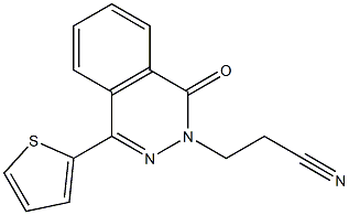 3-(1-OXO-4-(THIOPHEN-2-YL)PHTHALAZIN-2(1H)-YL)PROPANENITRILE Struktur