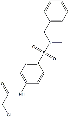 N-(4-[[BENZYL(METHYL)AMINO]SULFONYL]PHENYL)-2-CHLOROACETAMIDE Struktur