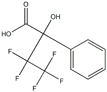 3,3,4,4,4-PENTAFLUORO-2-HYDROXY-2-PHENYLBUTYRIC ACID Struktur