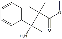 METHYL (3R)-3-AMINO-2,2-DIMETHYL-3-PHENYLBUTANOATE Struktur