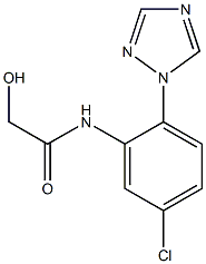 N-[5-CHLORO-2-(1H-1,2,4-TRIAZOL-1-YL)PHENYL]-2-HYDROXYACETAMIDE Struktur