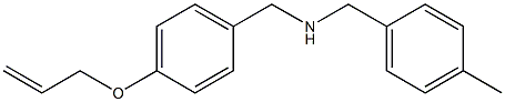 N-(4-(ALLYLOXY)BENZYL)-N-(4-METHYLBENZYL)AMINE Struktur