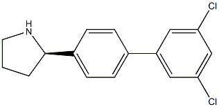 (2R)-2-[4-(3,5-DICHLOROPHENYL)PHENYL]PYRROLIDINE Struktur