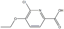 6-CHLORO-5-ETHOXY-2-PYRIDINECARBOXYLIC ACID Struktur