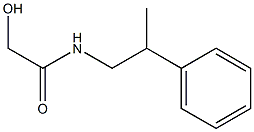 2-HYDROXY-N-(2-PHENYLPROPYL)ACETAMIDE Struktur