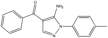 (5-AMINO-1-P-TOLYL-1H-PYRAZOL-4-YL)(PHENYL)METHANONE Struktur