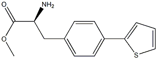 METHYL (2S)-2-AMINO-3-(4-(2-THIENYL)PHENYL)PROPANOATE Struktur