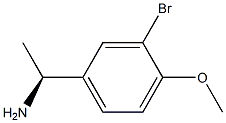 (1S)-1-(3-BROMO-4-METHOXYPHENYL)ETHYLAMINE Struktur