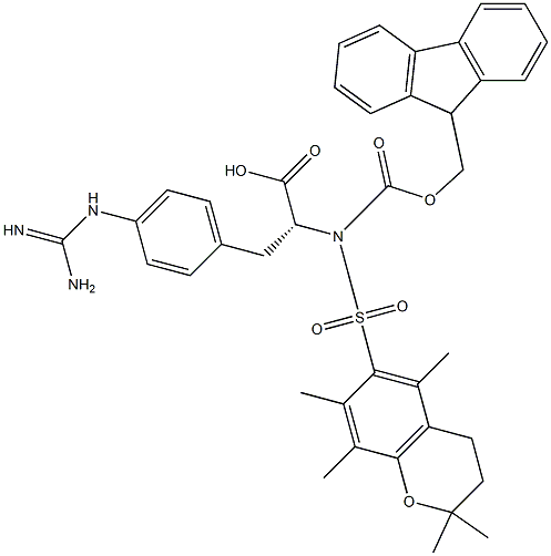 FMOC-D-PHE(4-GUAD-PMC)-OH Struktur