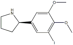 5-((2R)PYRROLIDIN-2-YL)-3-IODO-1,2-DIMETHOXYBENZENE Struktur