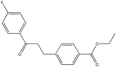 3-(4-CARBOETHOXYPHENYL)-4'-FLUOROPROPIOPHENONE Struktur