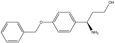 (R)-3-AMINO-3-(4-BENZYLOXY-PHENYL)-PROPAN-1-OL Struktur