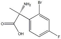 (2R)-2-AMINO-2-(2-BROMO-4-FLUOROPHENYL)PROPANOIC ACID Struktur