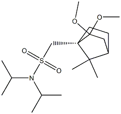 (S)-CAMPHORSULFONIC ACID DIISOPROPYLAMIDE DIMETHYL ACETAL Struktur