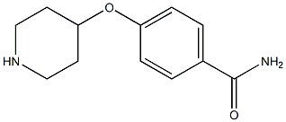 4-(PIPERIDIN-4-YLOXY)-BENZAMIDE Struktur