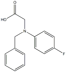 N-BENZYL-4-FLUOROPHENYLGLYCINE Struktur