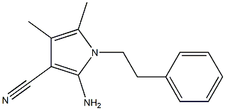 2-AMINO-4,5-DIMETHYL-1-(2-PHENYLETHYL)-1H-PYRROLE-3-CARBONITRILE Struktur