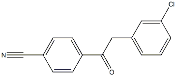 2-(3-CHLOROPHENYL)-4'-CYANOACETOPHENONE Struktur