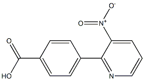 4-(3-NITRO-2-PYRIDINYL)BENZENECARBOXYLIC ACID Struktur