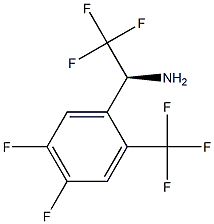 (1S)-1-[4,5-DIFLUORO-2-(TRIFLUOROMETHYL)PHENYL]-2,2,2-TRIFLUOROETHYLAMINE Struktur