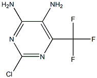 2-CHLORO-6-(TRIFLUOROMETHYL)PYRIMIDINE-4,5-DIAMINE Struktur