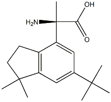 (2R)-2-AMINO-2-[6-(TERT-BUTYL)-1,1-DIMETHYLINDAN-4-YL]PROPANOIC ACID Struktur