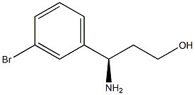 (R)-3-AMINO-3-(3-BROMO-PHENYL)-PROPAN-1-OL Struktur