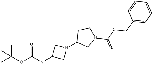 (1-CBZ-PYRROLIDIN-3-YL-AZETIDIN-3-YL)-CARBAMIC ACID TERT-BUTYL ESTER Struktur