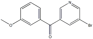 3-BROMO-5-(3-METHOXYBENZOYL)PYRIDINE Struktur