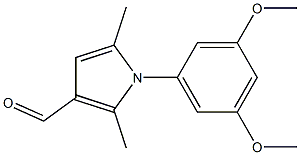 1-(3,5-DIMETHOXYPHENYL)-2,5-DIMETHYL-1H-PYRROLE-3-CARBALDEHYDE Struktur