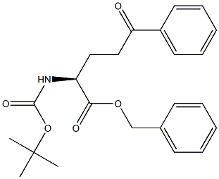 BENZYL (2S)-2-[(TERT-BUTOXYCARBONYL)AMINO]-5-OXO-5-PHENYLPENTANOATE Struktur