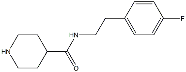 N-[2-(4-FLUOROPHENYL)ETHYL]PIPERIDINE-4-CARBOXAMIDE Struktur