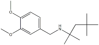 N-(3,4-DIMETHOXYBENZYL)-2,4,4-TRIMETHYLPENTAN-2-AMINE Struktur