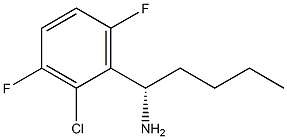 (1S)-1-(2-CHLORO-3,6-DIFLUOROPHENYL)PENTYLAMINE Struktur