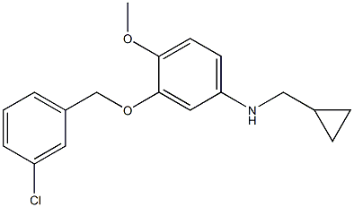 (1R)(3-[(3-CHLOROPHENYL)METHOXY]-4-METHOXYPHENYL)CYCLOPROPYLMETHYLAMINE Struktur