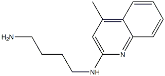 2-(4-AMINOBUTYL)AMINO-4-METHYLQUINOLINE Struktur