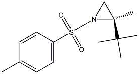 R-2-TERT-BUTYL-2-METHYL-1-(TOLUENE-4-SULFONYL)-AZIRIDINE Struktur