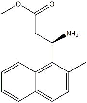 METHYL (3R)-3-AMINO-3-(2-METHYLNAPHTHYL)PROPANOATE Struktur