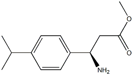 METHYL (3R)-3-AMINO-3-[4-(METHYLETHYL)PHENYL]PROPANOATE Struktur