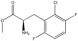 METHYL (2R)-2-AMINO-3-(2-CHLORO-3,6-DIFLUOROPHENYL)PROPANOATE Struktur