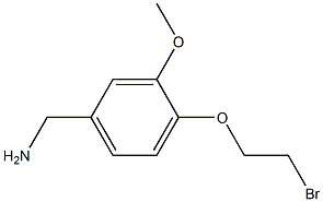 4-(2-BROMO-ETHOXY)-3-METHOXY-BENZYLAMINE Struktur